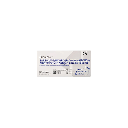 Fluorecare sars-covid-2/RHV/PIV/Influenza A/B/RSV/ADV/hMPV/M.P Antigen Combo Test Kit (9 σημείων) Fluorecare sars-covid-2/RHV/PIV/Influenza A/B/RSV/ADV/hMPV/M.P Antigen Combo Test Kit (9 σημείων)